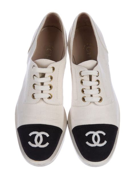 vintage chanel platform|Vintage Chanel oxford shoes.